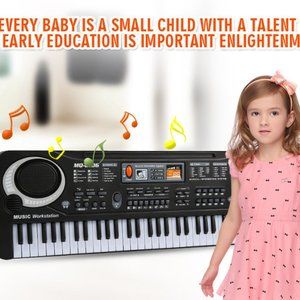 Children's electronic organ musical instrument 61 keys multi-function